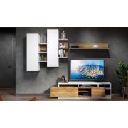 Стенка «Невио-2» Дуб крафт золотой/белый