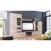 Стенка «Мэдисон» Дуб эндгрейн/дуб экспрессив бронзовый