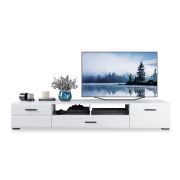 Тумба ТВ «Йорк» 2д1ящ Белый/белый глянец