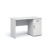 Стол письменный «Лацио» 120 1д. 1ящ. Белое дерево (ручка бронза)