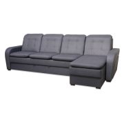 Диван угловой «Сенатор» удлиненный с оттоманкой