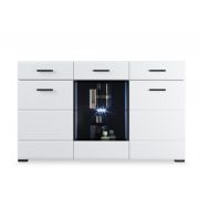 Комод Йорк Белый/белый глянец 2д. 1в. 2 ящ.