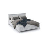 Кровать «Лорена» 160*200 с подъемным механизмом, Бетон пайн белый