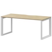 Стол на металлокаркасе Аргентум-МП НТМП.О-160 Баттл Рок/Белый