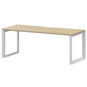 Стол на металлокаркасе Аргентум-МП НТМП.О-180 Баттл Рок/Белый