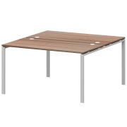 Бенч двойной на 2 рабочих места Арго-М АМБ-004 Темный шимо/Белый