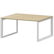 Стол переговорный на металлокаркасе Аргентум-МП НТМП.О.140.11 Баттл Рок/Белый