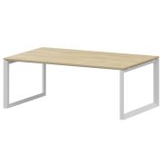 Стол переговорный на металлокаркасе Аргентум-МП НТМП.О.200.11 Баттл Рок/Белый