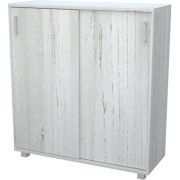 Стеллаж с раздвижными дверями Аргентум НТ-412 Сосна винтер