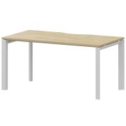 Стол на металлокаркасе Аргентум-МП НТМП.П-140 Баттл Рок/Белый