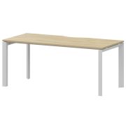 Стол на металлокаркасе Аргентум-МП НТМП.П-160 Баттл Рок/Белый