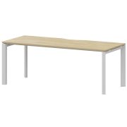 Стол на металлокаркасе Аргентум-МП НТМП.П-200 Баттл Рок/Белый