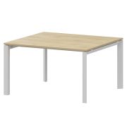 Стол переговорный на металлокаркасе Аргентум-МП НТМП.П.120.11 Баттл Рок/Белый