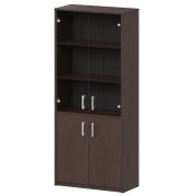 Шкаф комбинированный с тонированным стеклом Арго А-310/А-стл310тон Дуб венге