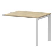 Бриф-приставка на металлокаркасе дуб сафари/белый Аргентум-МП НТМПБ-П-709 Баттл Рок/Белый