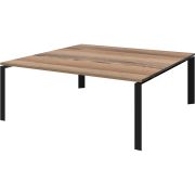 Стол переговорный на металлокаркасе Аргентум-МП НТМП.П.140.11 Дуб сафари/Антрацит