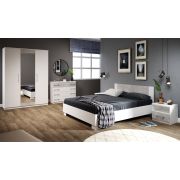 Спальный гарнитур «Аврора» Белый/ателье светлый