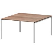 Стол переговорный на металлокаркасе Арго-М АМП-003.123 Темный шимо/Белый