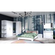 Спальный гарнитур «Аврора» Белый/ателье светлый