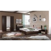 Спальный гарнитур «Аврора» Венге/дуб молочный