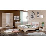 Спальный гарнитур «Аврора» Сонома/белый