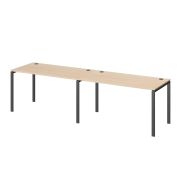 Бенч линейный на 2 рабочих места Арго-М АМБЛ-005.60 Бук/Антрацит