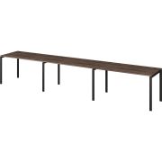 Бенч линейный на 3 рабочих места Арго-М АМБЛ-003-3 Лагос/Антрацит