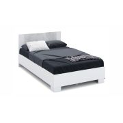 Кровать «Аврора» 120*200 (основание ЛДСП) Белый/ателье светлый