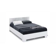 Кровать «Аврора» 140*200 (основание ЛДСП) Белый/ателье светлый