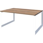 Стол переговорный на металлокаркасе Аргентум-МП НТМП.О.140.11 Дуб сафари/Белый