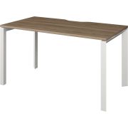 Стол на металлокаркасе  Аргентум-МП НТМП.П-120 Дуб сафари/Белый
