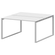 Бенч двойной на 2 рабочих места Арго-М АМБ.О-002 Белый/Белый
