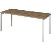 Стол на металлокаркасе Аргентум-МП НТМП.П-160 Дуб сафари/Белый
