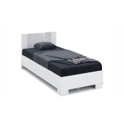 Кровать «Аврора» 90*200 (основание ЛДСП) Белый/ателье светлый