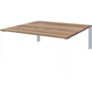 Стол переговорный на металлокаркасе Аргентум-МП НТМП.П.140.11 Дуб сафари/Белый