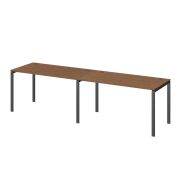 Бенч линейный на 2 рабочих места Арго-М АМБЛ-003 Орех/Антрацит