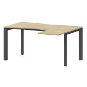 Стол эргономичный правый на металлокаркасе Аргентум-МП НТМП.П-040.ПР Баттл Рок/Антрацит