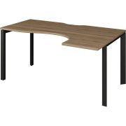 Стол эргономичный правый на металлокаркасе Аргентум-МП НТМП.П-040.ПР Дуб сафари/Антрацит
