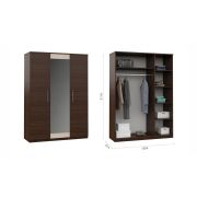 Шкаф «Аврора» 3дв Венге/дуб молочный