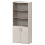 Шкаф комбинированный с тонированным стеклом Арго А-310/А-стл310тон Ясень шимо