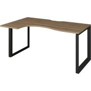 Стол эргономичный левый на металлокаркасе Аргентум-МП НТМП.О-040.ЛВ Дуб сафари/Антрацит