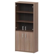 Шкаф комбинированный с тонированным стеклом Арго А-310/А-стл310тон Темный шимо