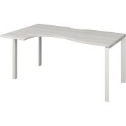 Стол эргономичный левый на металлокаркасе Аргентум-МП НТМП.П-060.ЛВ Сосна винтер/Белый