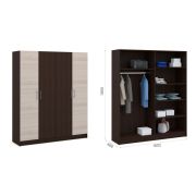 Шкаф «Алена» 4дв Венге/дуб молочный