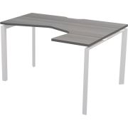 Стол эргономичный правый на металлокаркасе Аргентум-МП НТМП.П-060.ПР Лиственница/Белый