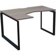 Стол эргономичный левый на металлокаркасе Аргентум-МП НТМП.О-060.ЛВ Лиственница/Антрацит