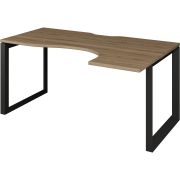 Стол эргономичный правый на металлокаркасе Аргентум-МП НТМП.О-060.ПР Дуб сафари/Антрацит
