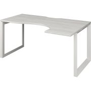 Стол эргономичный правый на металлокаркасе Аргентум-МП НТМП.О-060.ПР Сосна винтер/Белый