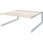 Стол переговорный на металлокаркасе Аргентум-МП НТМП.О-120.11 Сосна винтер/Белый