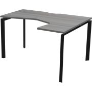 Стол эргономичный правый на металлокаркасе Аргентум-МП НТМП.П-040.ПР Лиственница/Антрацит